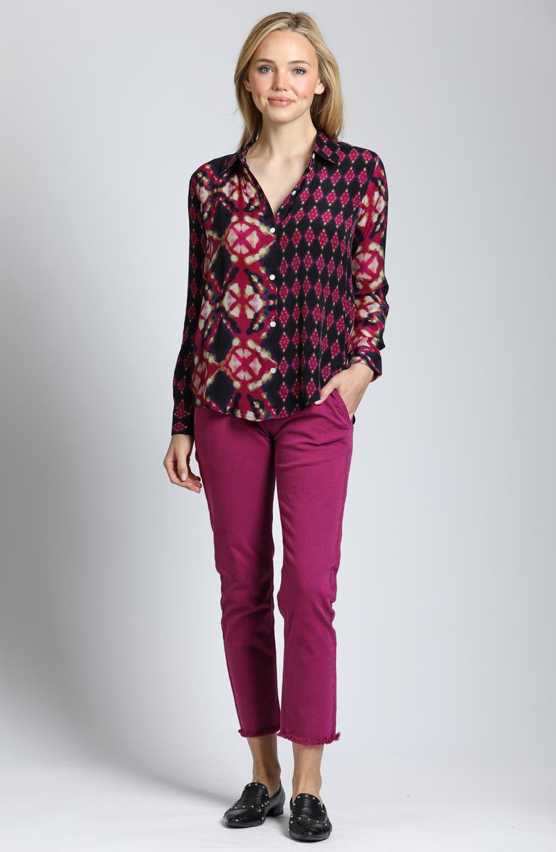 APNY Straight Leg Ankle Pants, Alternate, color, Bordeaux