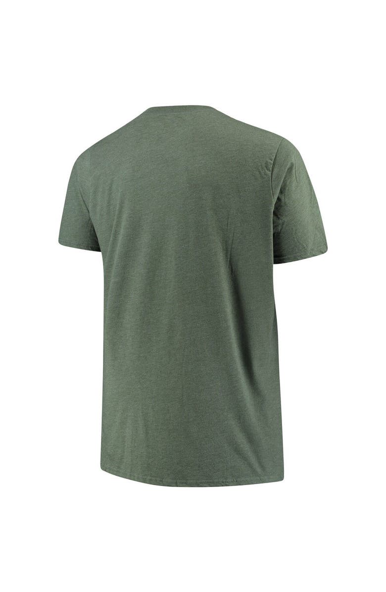 Retro Brand Men's Original Retro Brand Green Michigan State Spartans Big & Tall Mock Twist T-Shirt, Alternate, color,