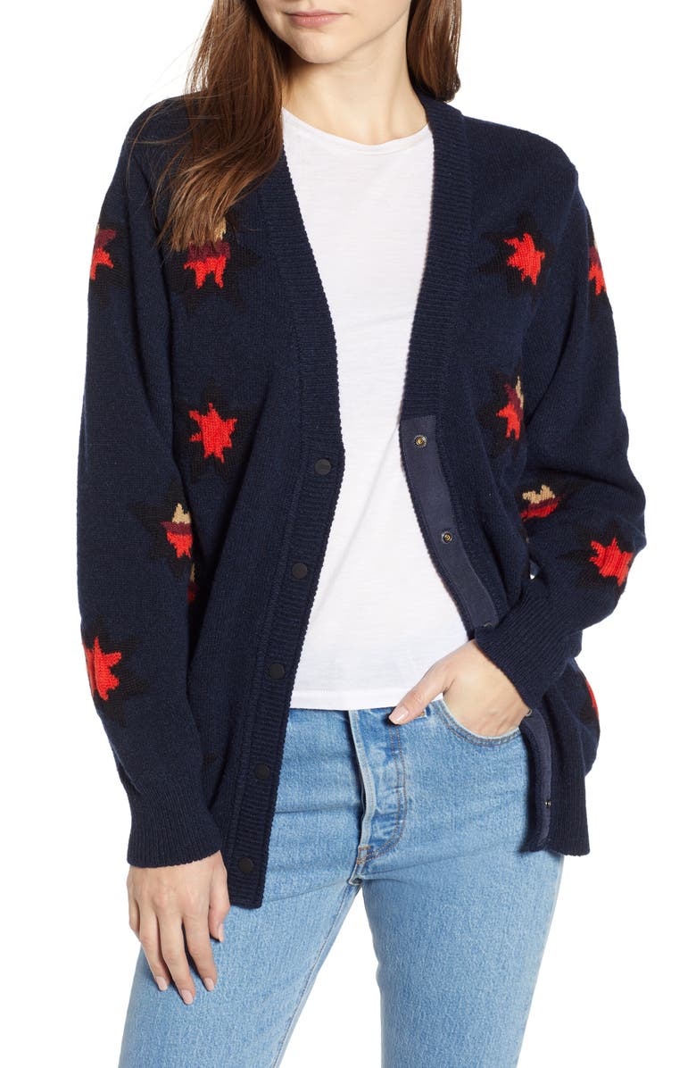 Scotch & Soda Stars Cardigan, Main, color, 