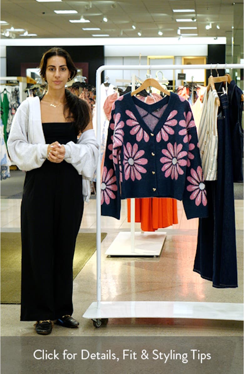 Floral Button Cardigan, sales video thumbnail