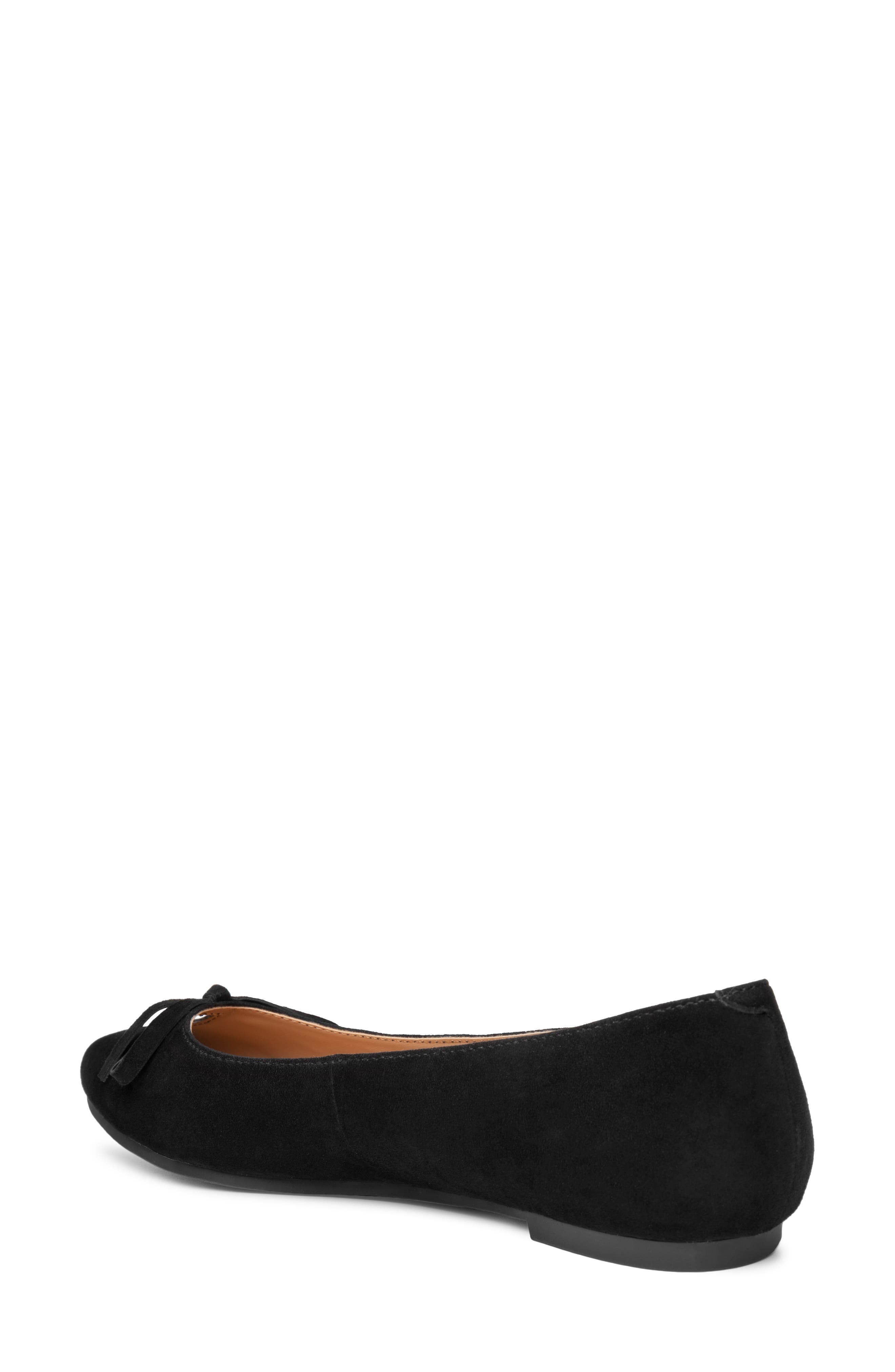 Alondra Flat, Alternate, color, BLACK SUEDE
