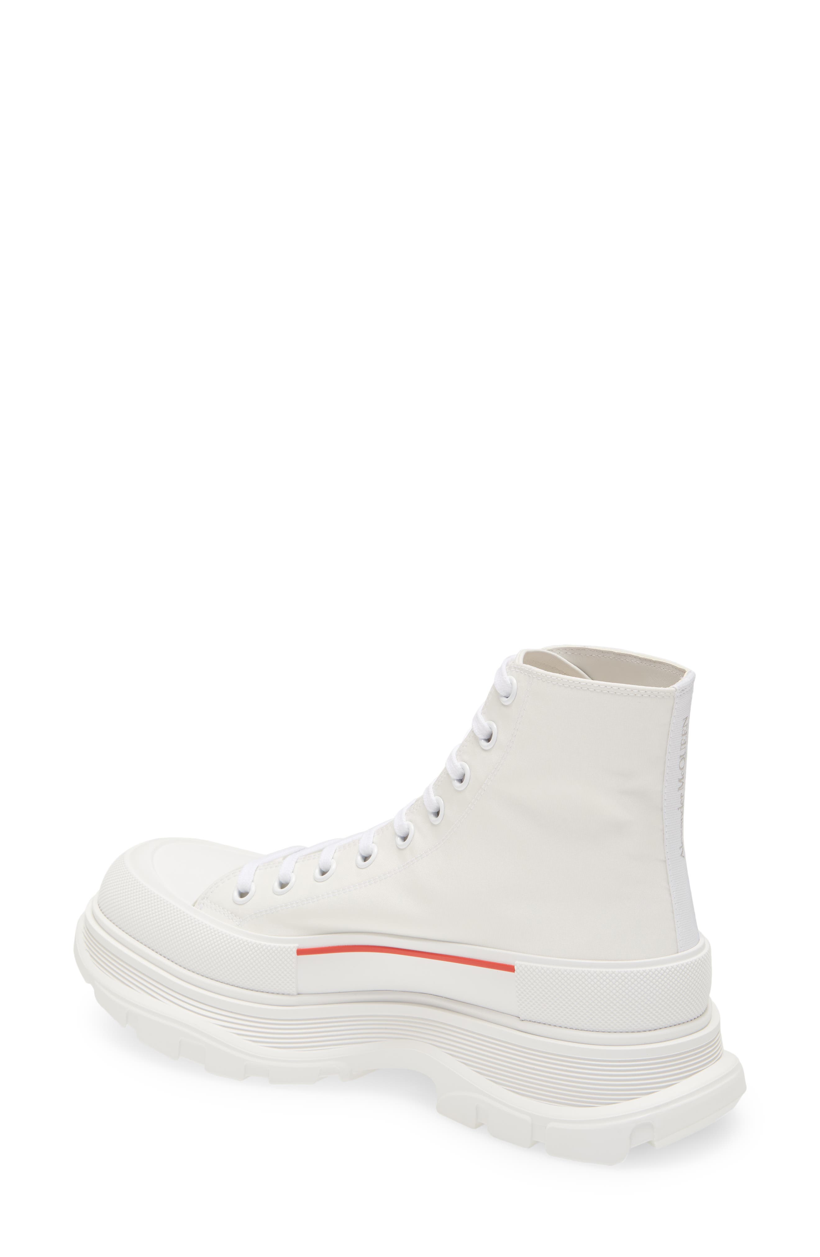 McQueen Tread Slick Graffiti High Top Sneaker, Alternate, color, 