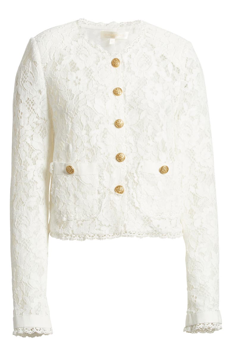 LoveShackFancy Richard Lace Jacket, Alternate, color,