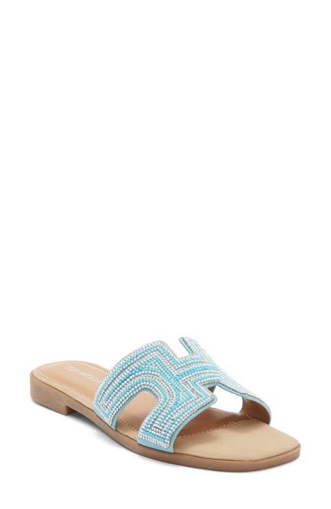 Louise Embellished Slide Sandal (Women)