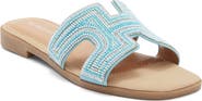 TOP MODA Louise Embellished Slide Sandal