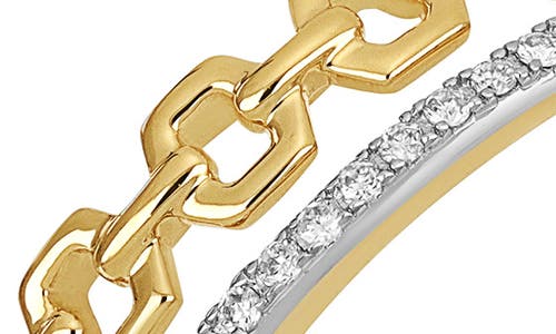 Carriere Jewelry Carrière Jewelry Diamond & Link Ring In 14k Yellow Gold