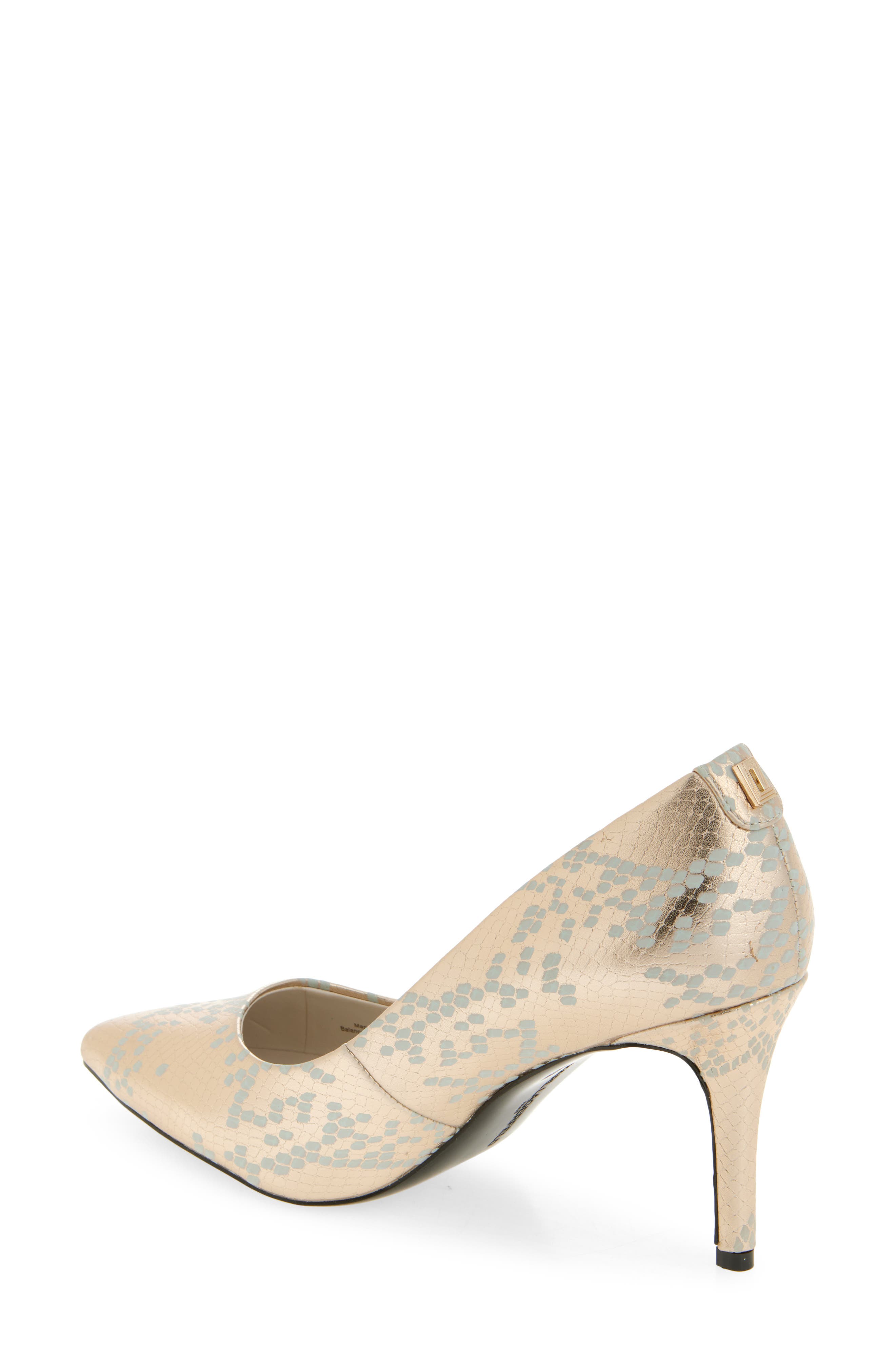 KARL LAGERFELD PARIS Royale Pump, Alternate, color, White Gold