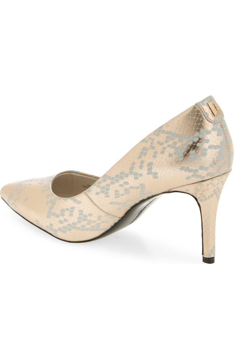 KARL LAGERFELD PARIS Royale Pump, Alternate, color, White Gold