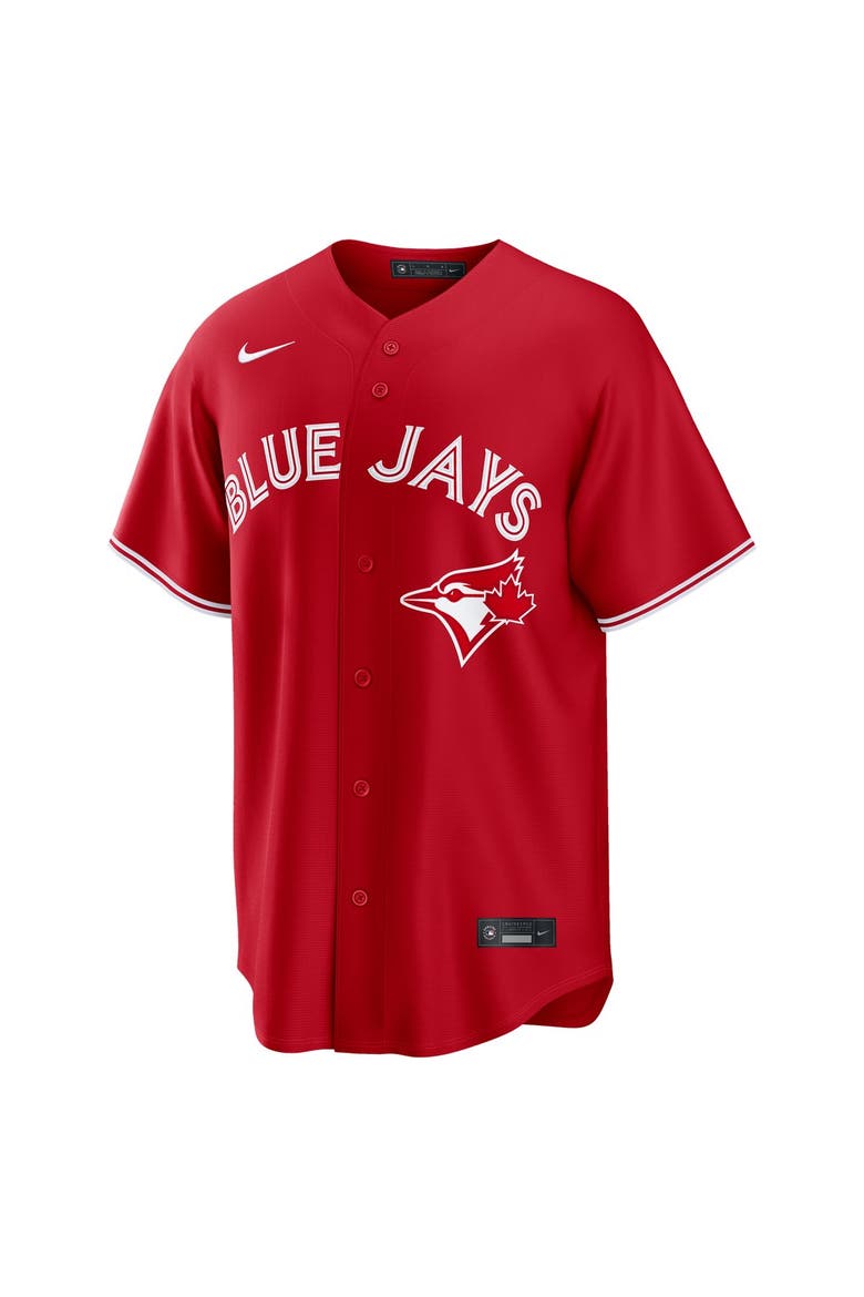 Men's Nike Vladimir Guerrero Jr. Red Toronto Blue Jays Canada Day Replica Jersey, Alternate, color, Red