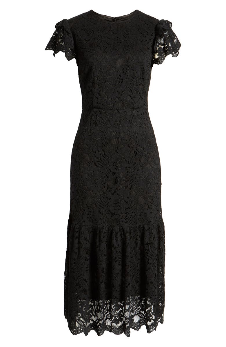 Rachel Parcell Lace Midi Dress, Alternate, color, 
