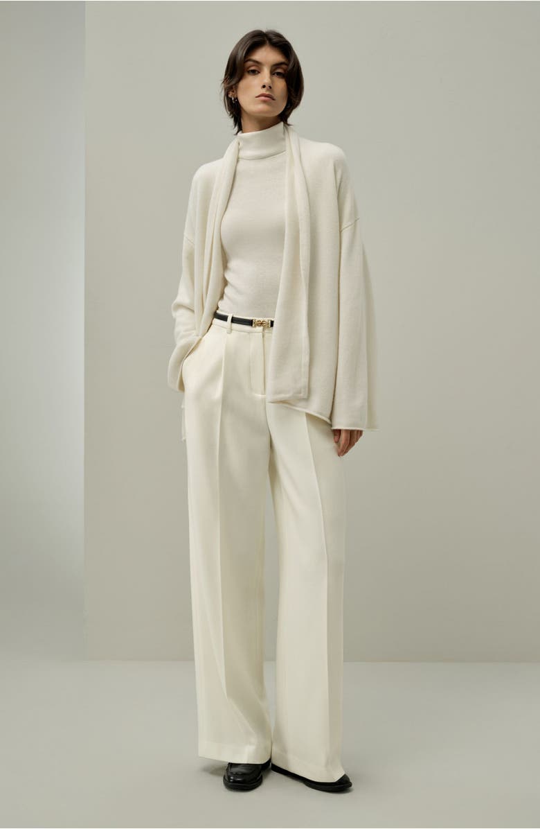 Lilysilk Cashmere Lounge Wrap Cardigan, Alternate, color, White