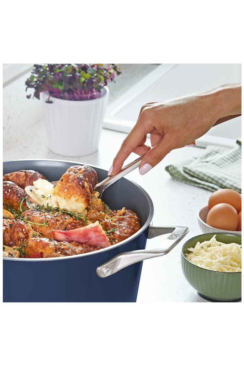 Premier Ceramic Nonstick 7-Quart Dutch Oven with Lid, Alternate, color, BLUE