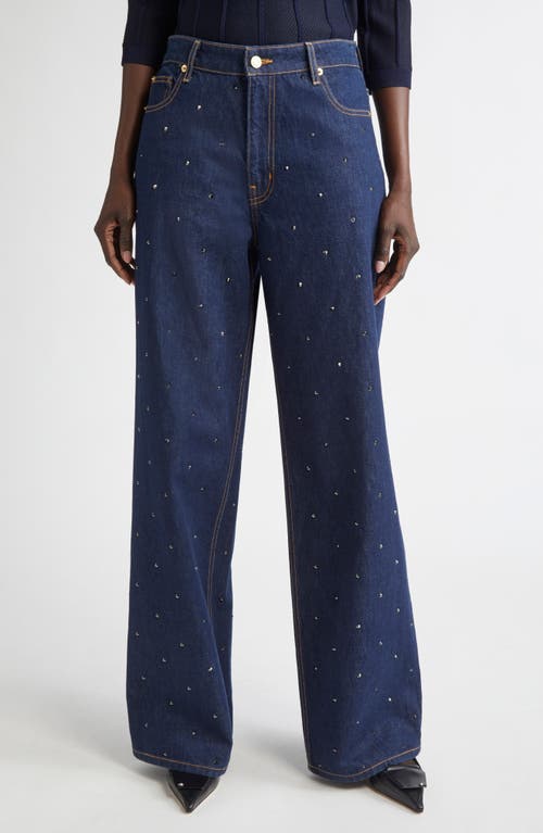 St John St. John Collection Rhinestone Embellished Jeans