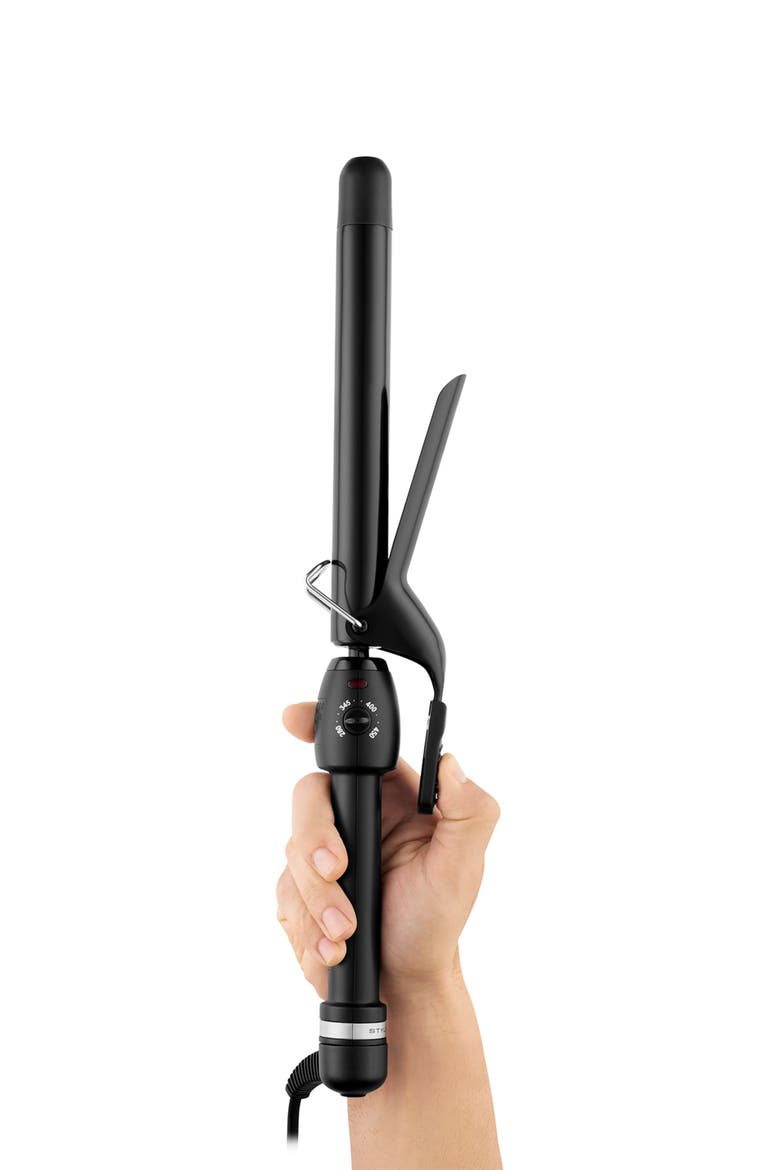 Stay-Temp Extra-Long Barrel Ceramic Curling Iron, Alternate, color, 1"