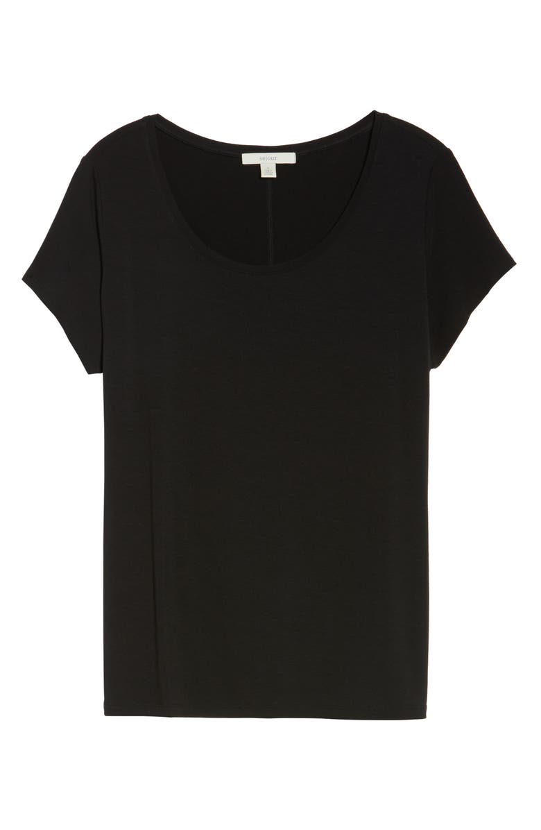 Sejour Stretch Scoop Neck Tee, Alternate, color, 