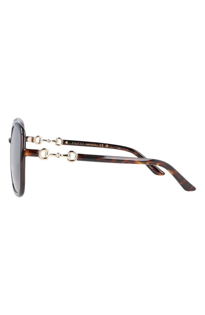 Gucci 57mm Square Sunglasses, Alternate, color, Havana Havana Brown