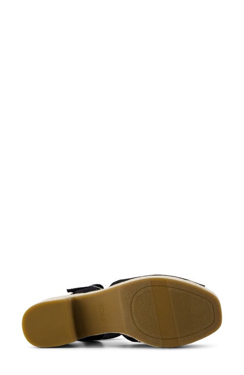 Shop Toms Isla Peep Toe Sandal In Black