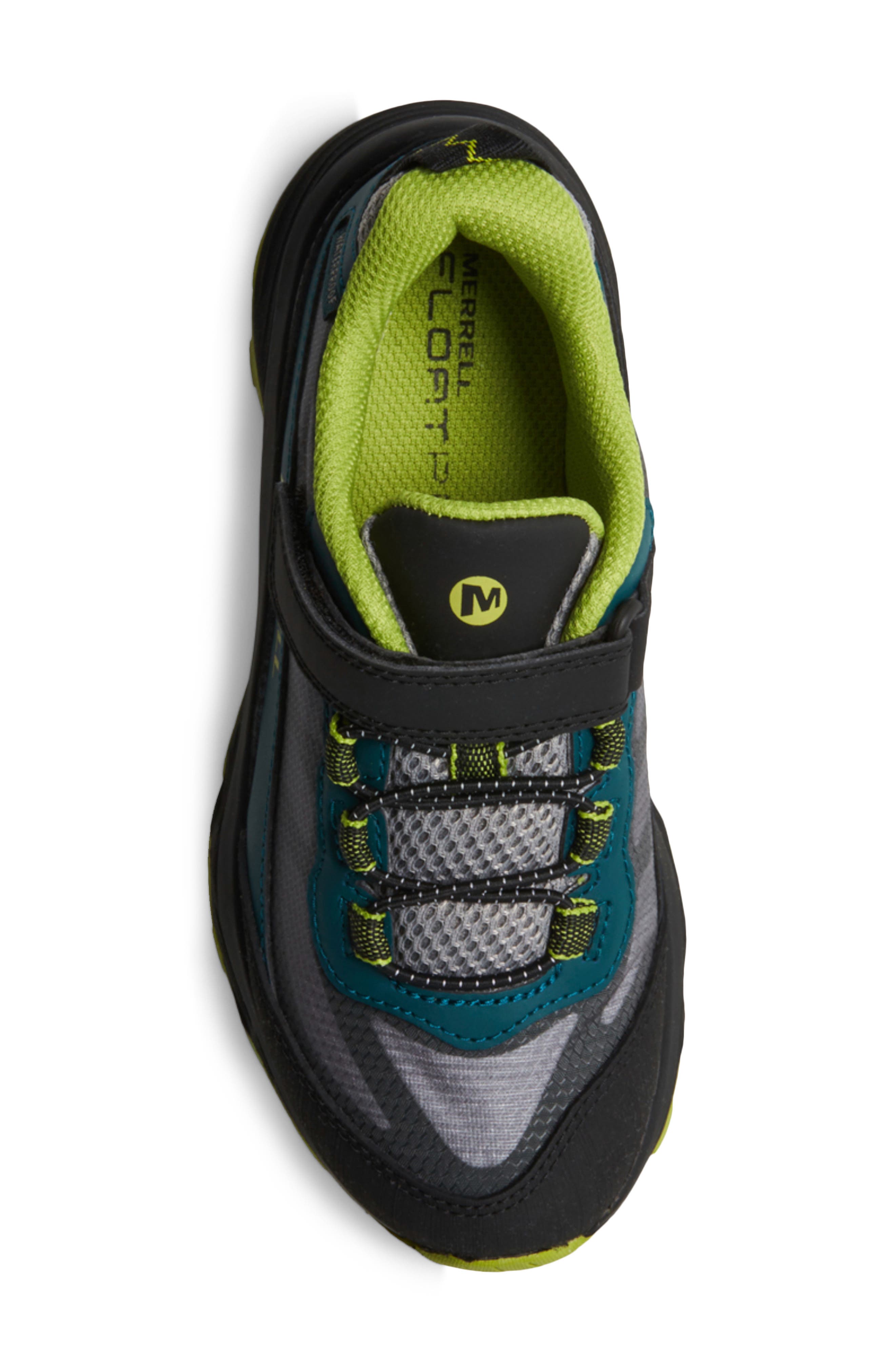 Merrell Kids' Moab Speed Waterproof Low Top Dual Closure Sneaker, Alternate, color, 