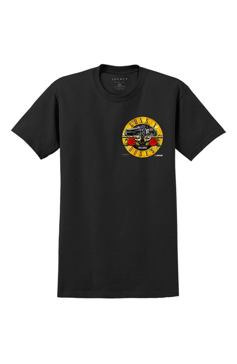 LEGACY Motor Club Team Collection Men's LEGACY Motor Club Team Collection Black Erik Jones Guns N' Roses Band Car T-Shirt, Alternate, color, 