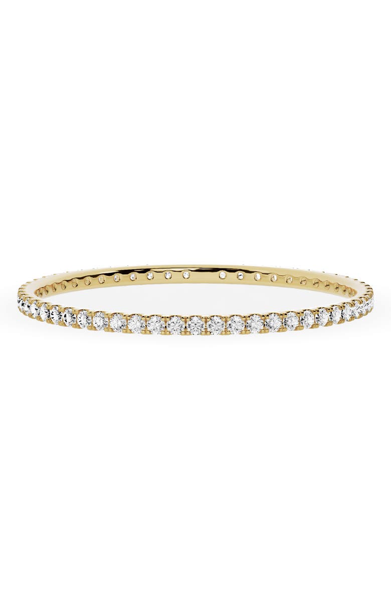 Jennifer Fisher 18K Gold Round Lab Created Diamond Tennis Bangle Bracelet, Main, color, D9.28ct - 18K Yellow Gold