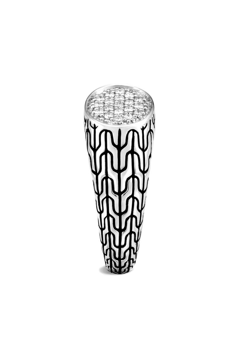Classic Chain Diamond Ring, Alternate, color, DIAMOND/ SILVER