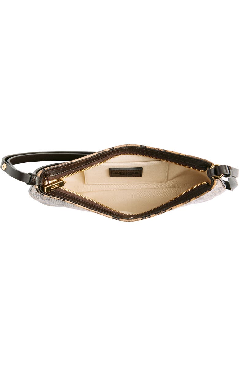 Jacquemus Le Bisou Perle Snakeskin Embossed Leather Shoulder Bag, Alternate, color,