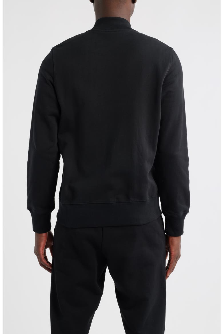 Sports Organic Cotton Zip Sweatshirt, Alternate, color, BLACK
