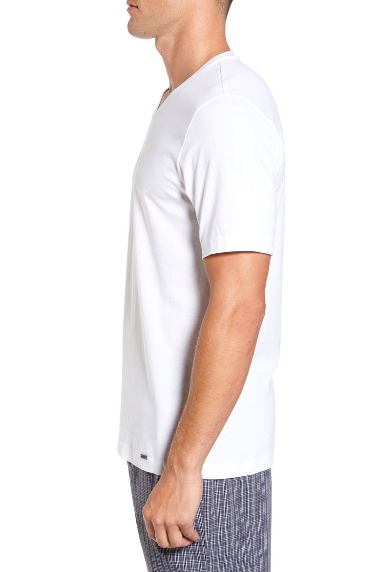 Living Cotton V-Neck T-Shirt, Alternate, color, WHITE
