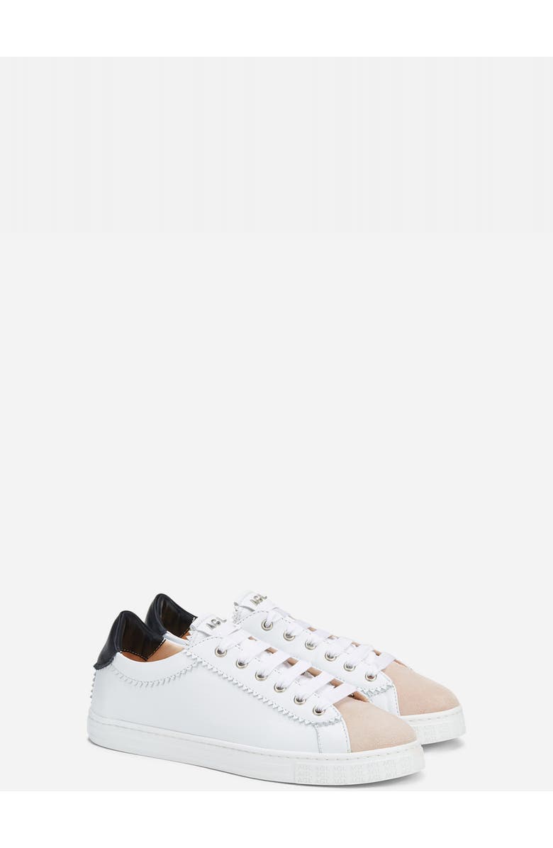 AGL Sade Feminine Sneaker, Alternate, color, White-Powder Pink-Black