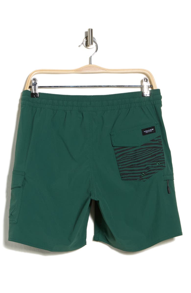 Volcom Truly Liberators Swim Trunks, Alternate, color, Vineyard Green