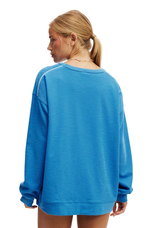 COTTON ON BODY RIB LONG SLEEVE BEACH TOP