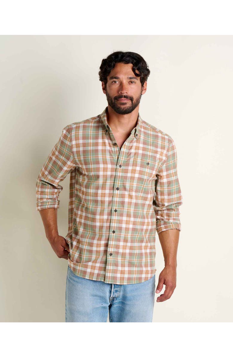 Toad & Co Men's Airscape Long Sleeve Shirt, Main, color, Copper Pattern