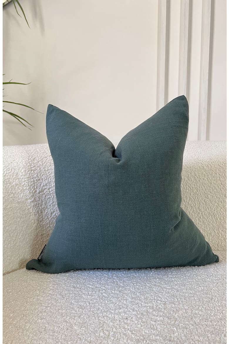 Linen Pillow Cover, Alternate, color, BLUE TONES