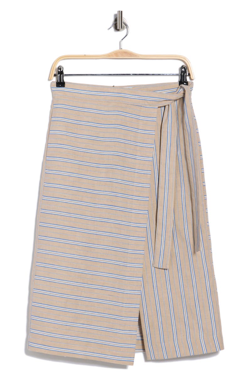 Longchamp Stripe Wrap Skirt, Alternate, color, 