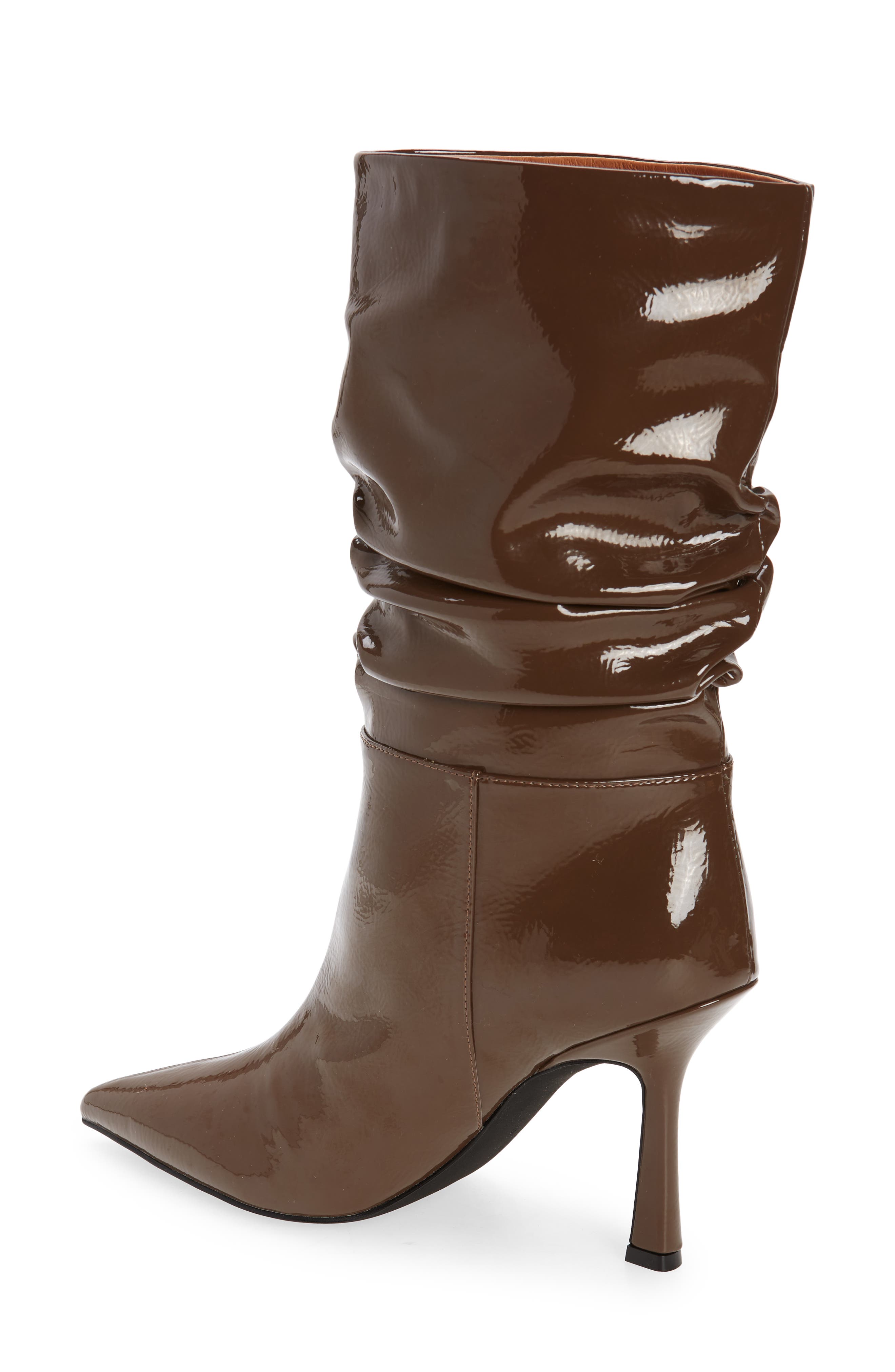 Guillo Pointed Toe Boot, Alternate, color, LIGHT BROWN PATENT