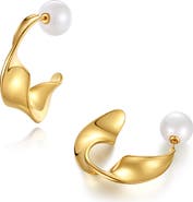 Classicharms Chunky Wave Hoop Earrings