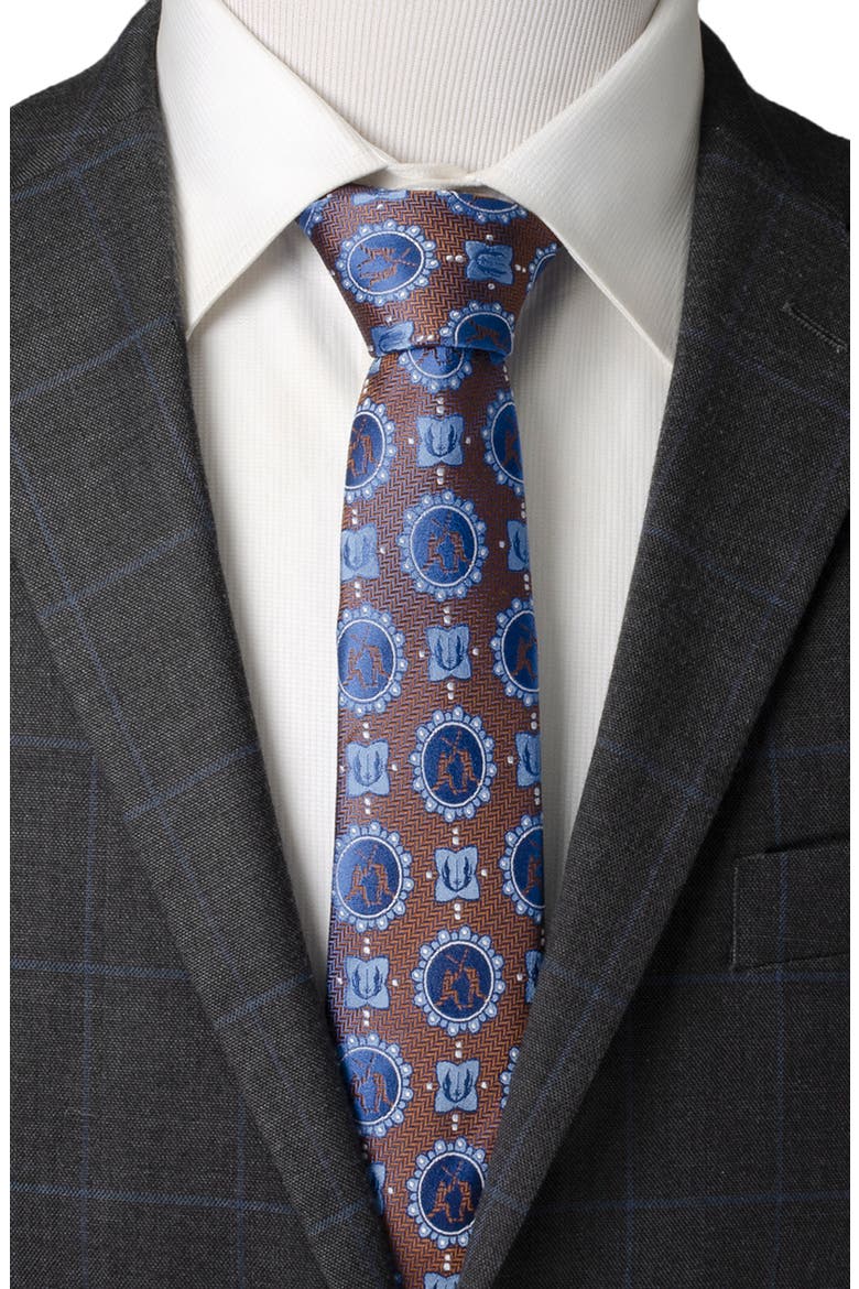 Star Wars Lightsaber Battle Silk Tie, Alternate, color, BLUE