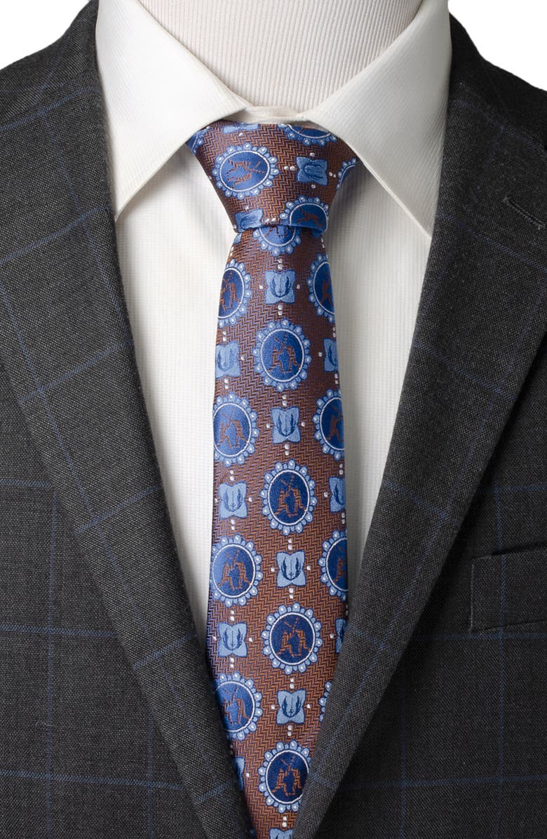 Cufflinks, Inc. Star Wars Lightsaber Battle Silk Tie, Alternate, color, Blue