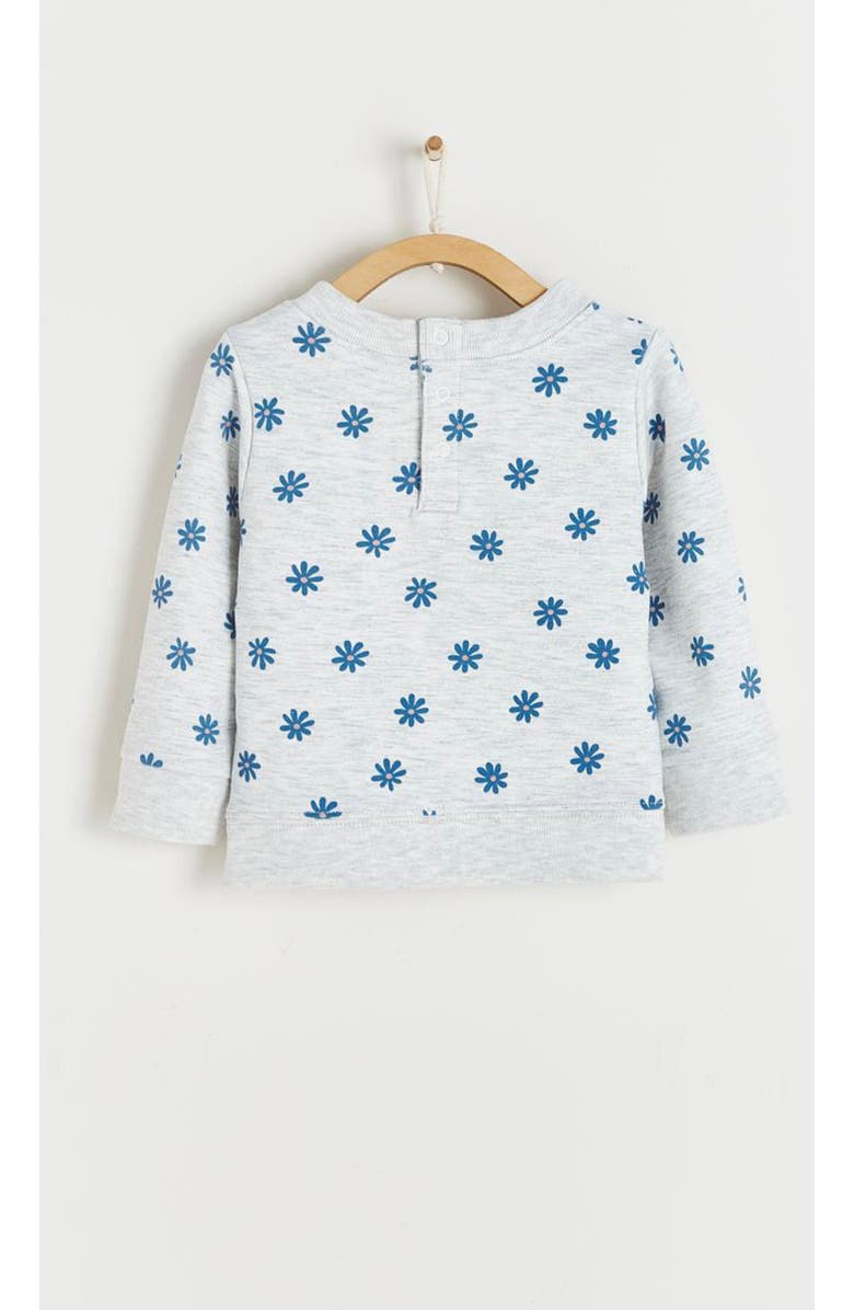 Babycottons Premium Cotton Daisy Sweatshirt For Infant, Alternate, color,