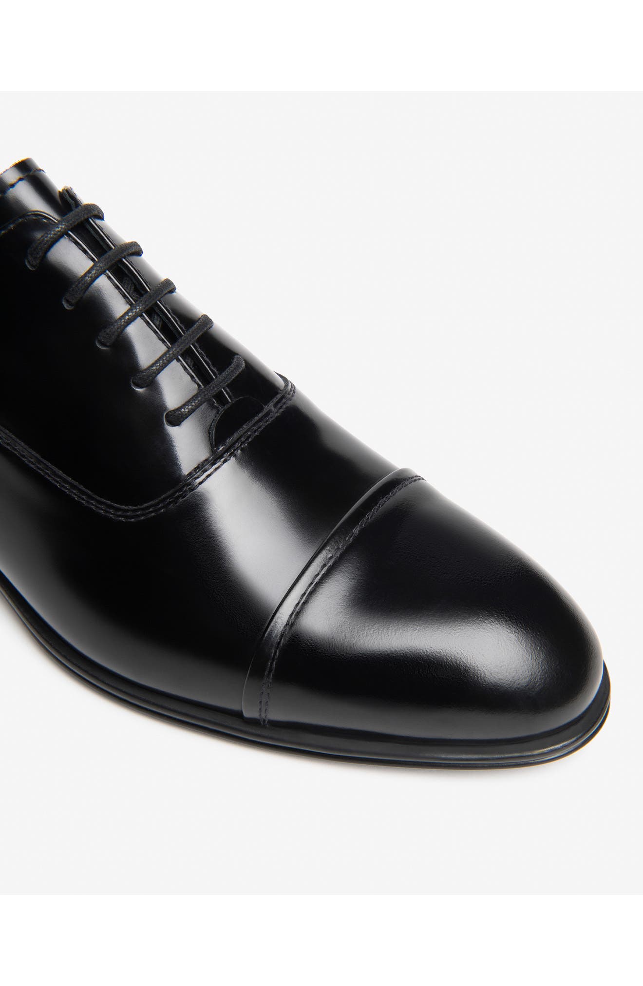 Cap Toe Oxford, Alternate, color, BLACK