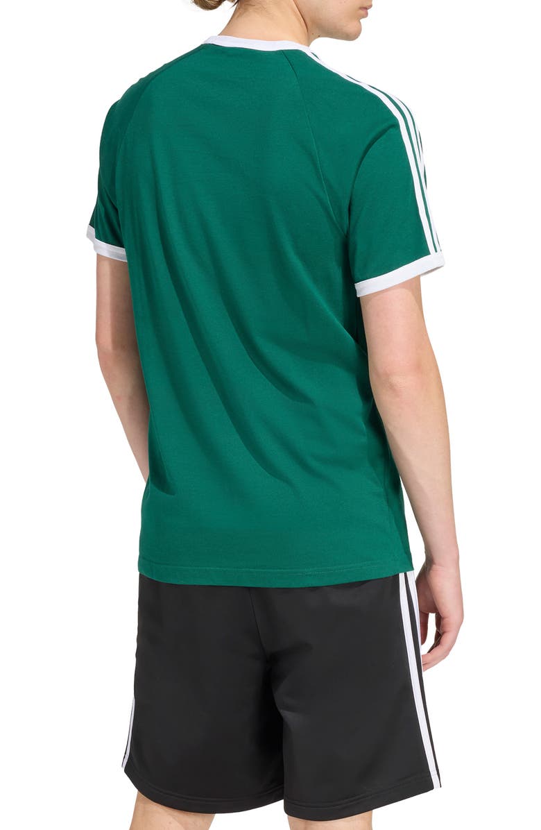adidas 3-Stripes Cotton T-Shirt, Alternate, color, Collegiate Green