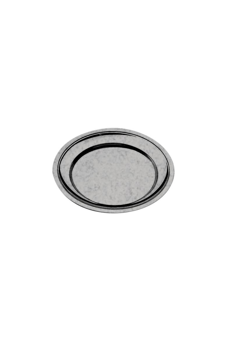 Original Vintage Round Serving Plate w/Reinforced Edges - 1 Piece, Main, color, Metallic Silver