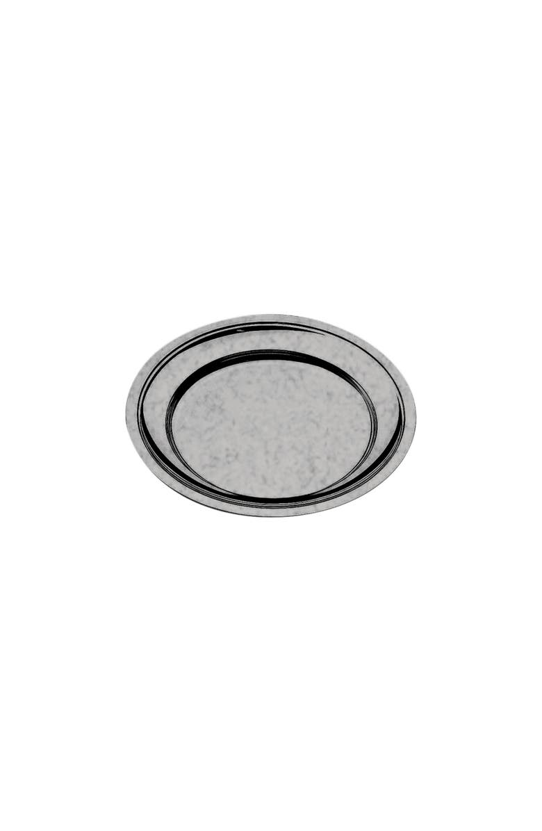 Mepra Original Vintage Round Serving Plate w/Reinforced Edges - 1 Piece, Main, color, Metallic Silver