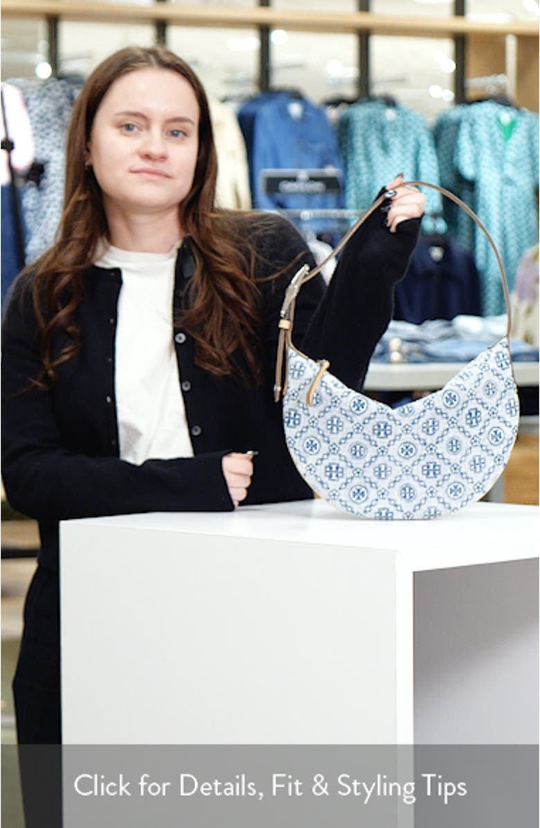 Small T Monogram Denim Balloon Bag, sales video thumbnail