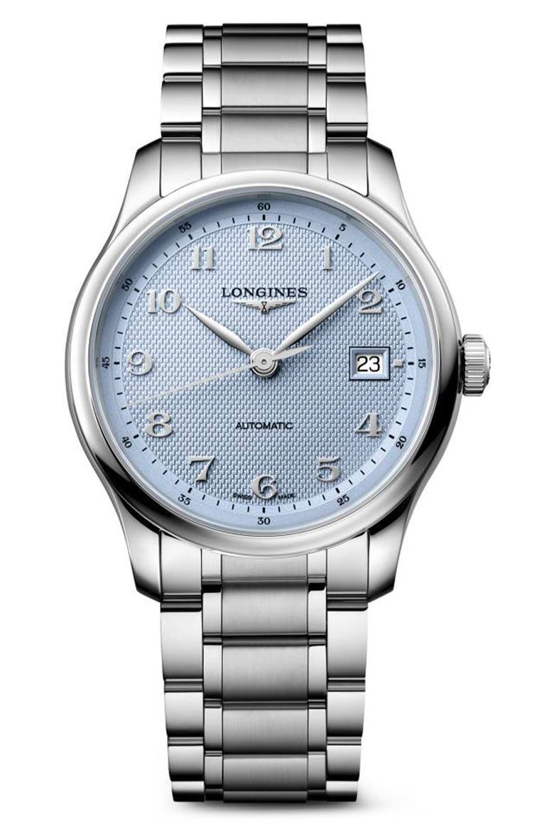 Master Collection Automatic Bracelet Watch, 39mm, Main, color, BLUE