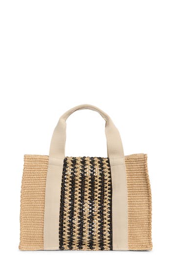 Isabel Marant Small Aruba Woven Raffia Tote In Brown