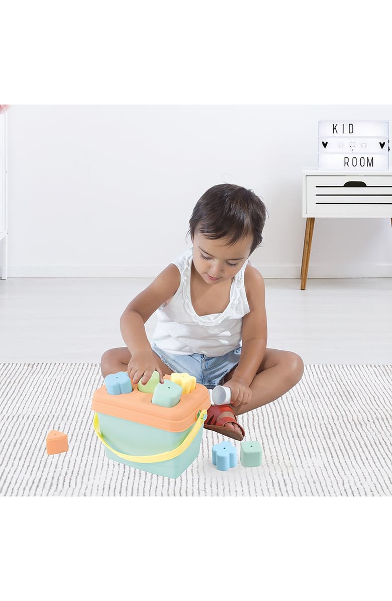 Dolu Shape Sorter, 7 Piece Sort & Play Toy, 5 Shape Blocks, Alternate, color, Multicolored