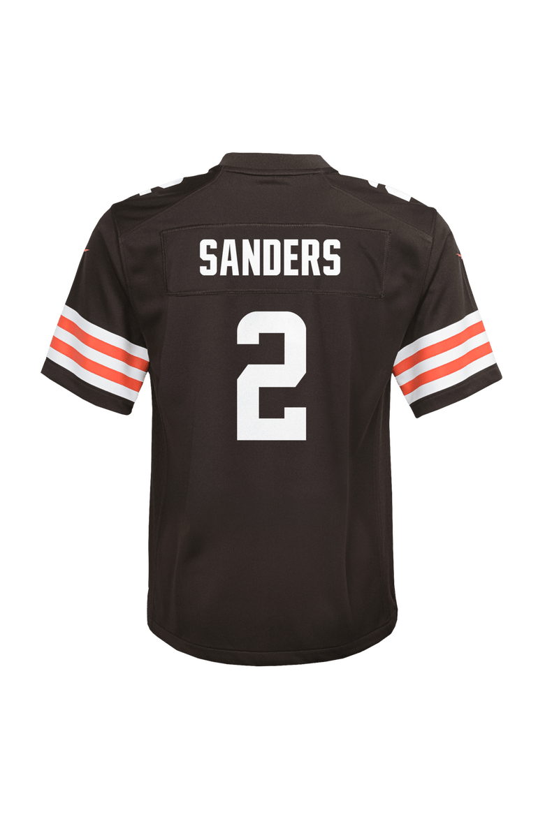 Youth Nike Shedeur Sanders Brown Cleveland Browns Game Jersey, Alternate, color, Brown