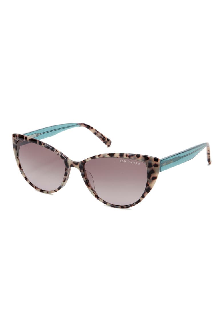55mm Cat Eye Sunglasses, Alternate, color, IVORY