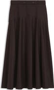 BOSS Vusola Stretch Cotton Maxi Skirt